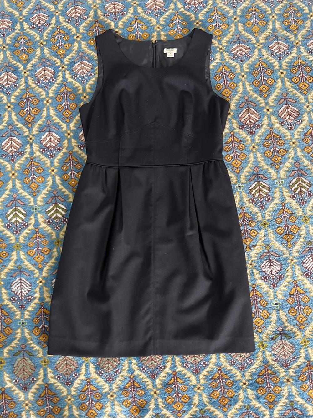 J. Crew Black Sleeveless Sheath Dress